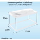 Tetra Starter Line 80 L Aquarium Komplett-Set - weiß