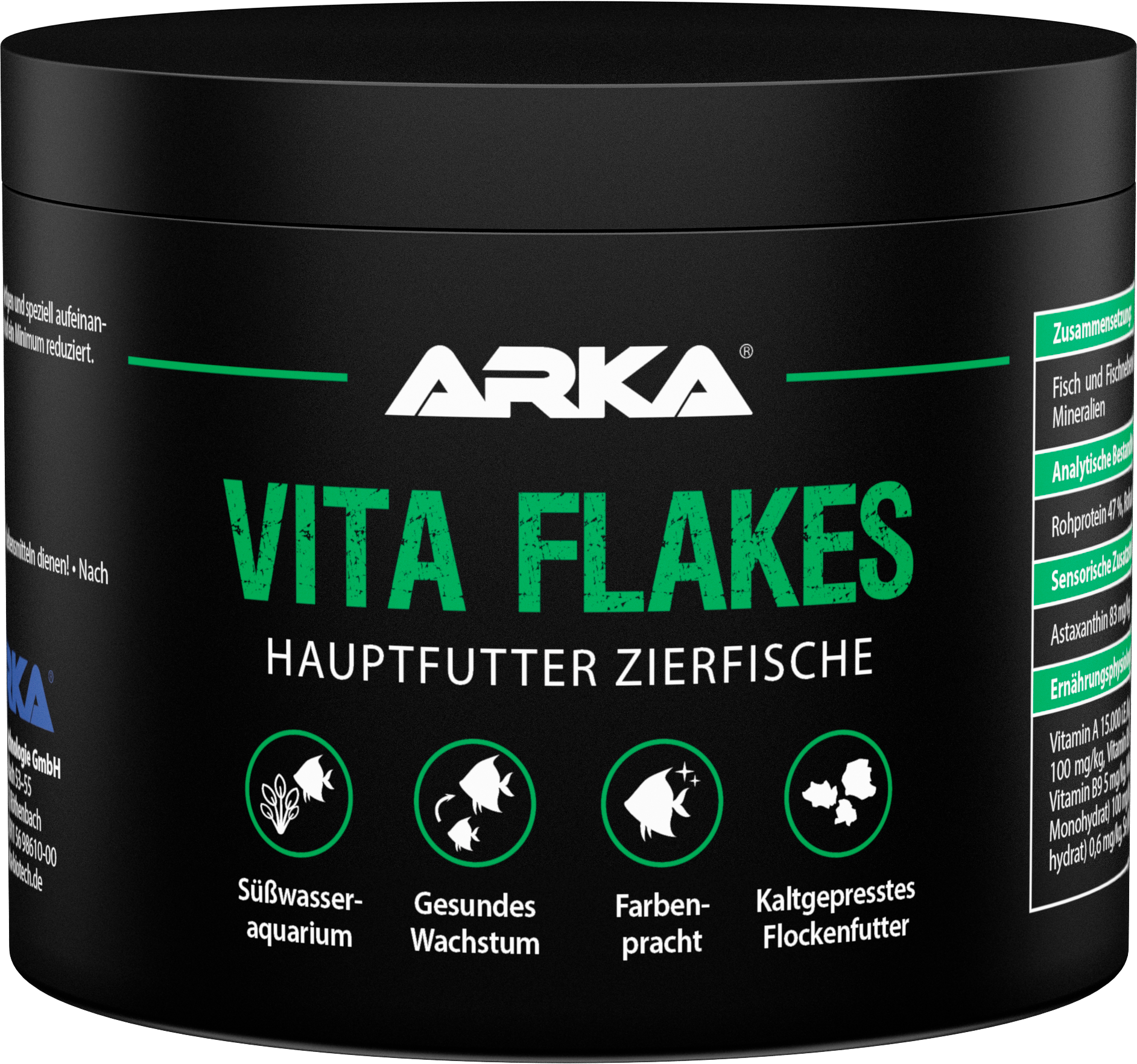 ARKA VitaFlakes Flockenfutter - 500 ml