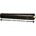 HEISSNER Teichfolie 50 x 2 m / 100 m² - Schwarz - Stärke 1,0 mm
