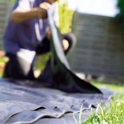 HEISSNER Teichfolie 50 x 2 m / 100 m² - Schwarz - Stärke 1,0 mm