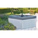 HEISSNER Teichbecken quadratisch 56 x 56 x 30 cm - 70 l