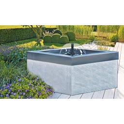 HEISSNER Teichbecken quadratisch 56 x 56 x 30 cm - 70 l