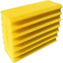 Éponge Filtrante de Remplacement 23,0 x 8,5 x 20,0 cm, Jaune / Pores fins