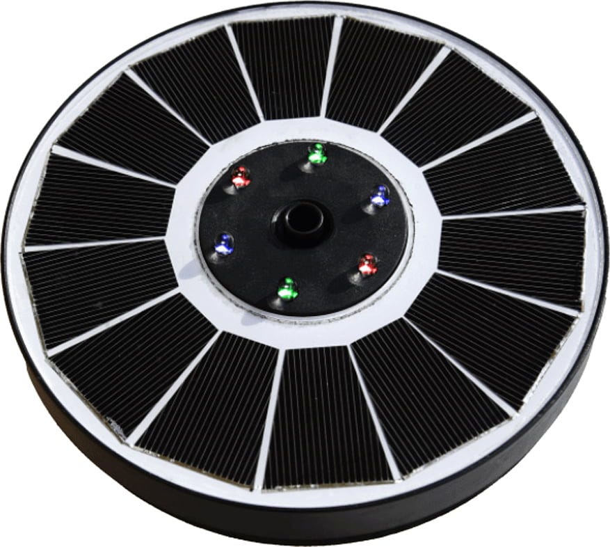 HEISSNER Solar-Springbrunnen ø 16 cm mit LED - 120 - 220 l/h