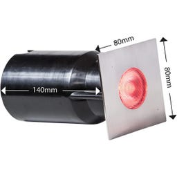 RGB Bodeneinbau Spot Smart Light, quadratisch - 3 W / 25 - 85 lm