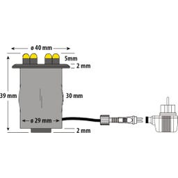HEISSNER Unterwasser LED-Ring - 0,6 W / 30 lm