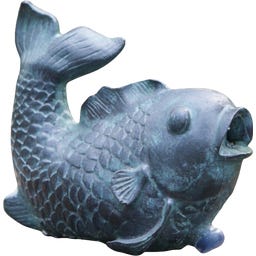 HEISSNER Teichfigur Fisch Dekor Bronze - 10 x 17x 14 cm