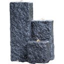 HEISSNER Gartenbrunnen Neptun LED - Schwarz