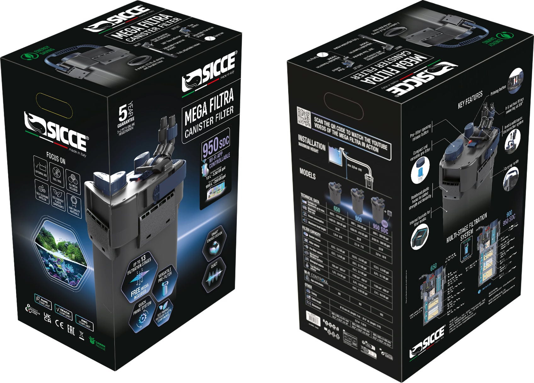 Sicce Mega Filtra - Außenfilter - 950 SDC