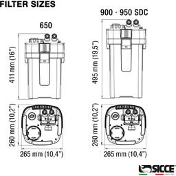 Sicce Mega Filtra - Außenfilter - 650