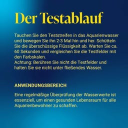 Test 7in1 - Wassertest zur Überprüfung der Wasserqualität im Süßwasseraquarium - 50 Stk