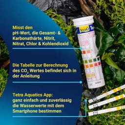 Test 7in1 - Wassertest zur Überprüfung der Wasserqualität im Süßwasseraquarium - 50 Stk