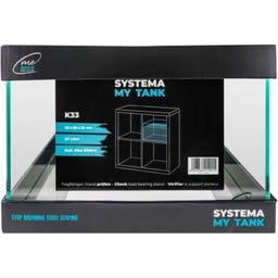 Me My Tank Systema K33 27 l – akwarium 33 × 38 × 22 cm ze szklaną pokrywą Slider 5 mm - 1 szt.
