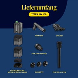 Filter INX 100 - Innenfilter für Aquarien bis 100 Liter - 1 Stk