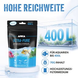 ARKA ULTRA-PURE Hochleistungs-Filtermedium - 70 g