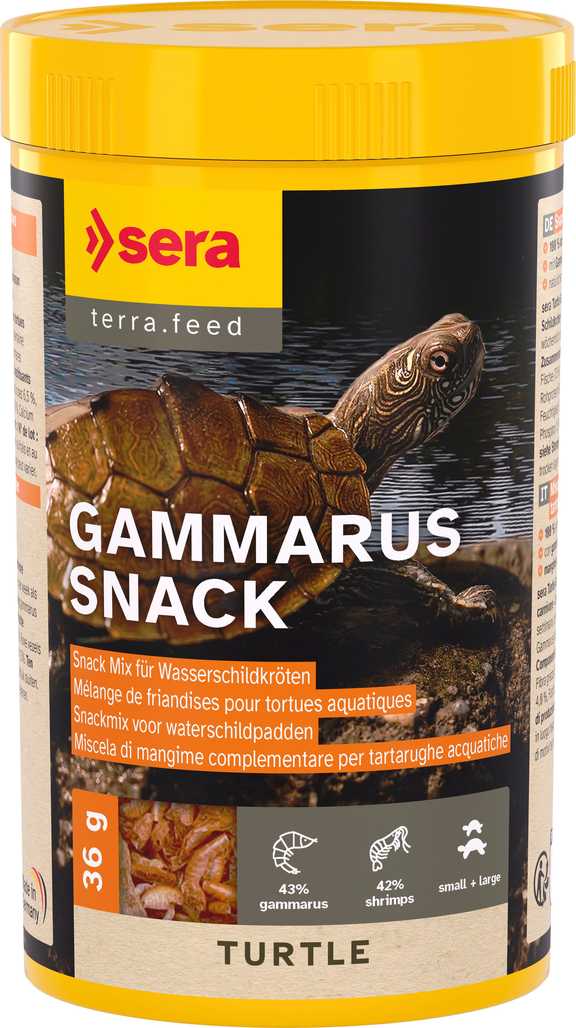 Sera Gammarus Snack Schildkröte - 36 g (250 ml)