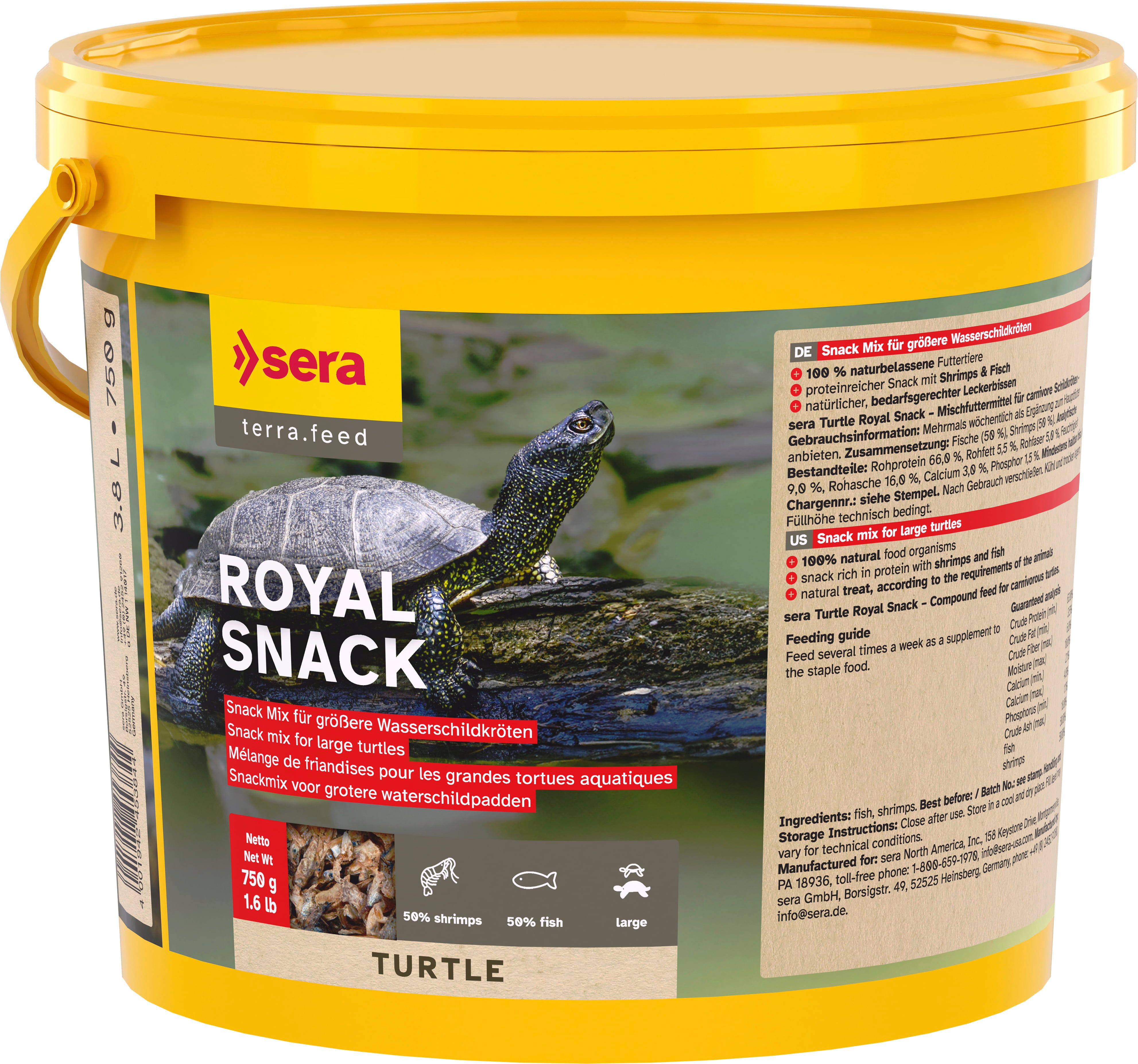 Sera Royal Snack Schildkröte - 750 g (3.800 ml)