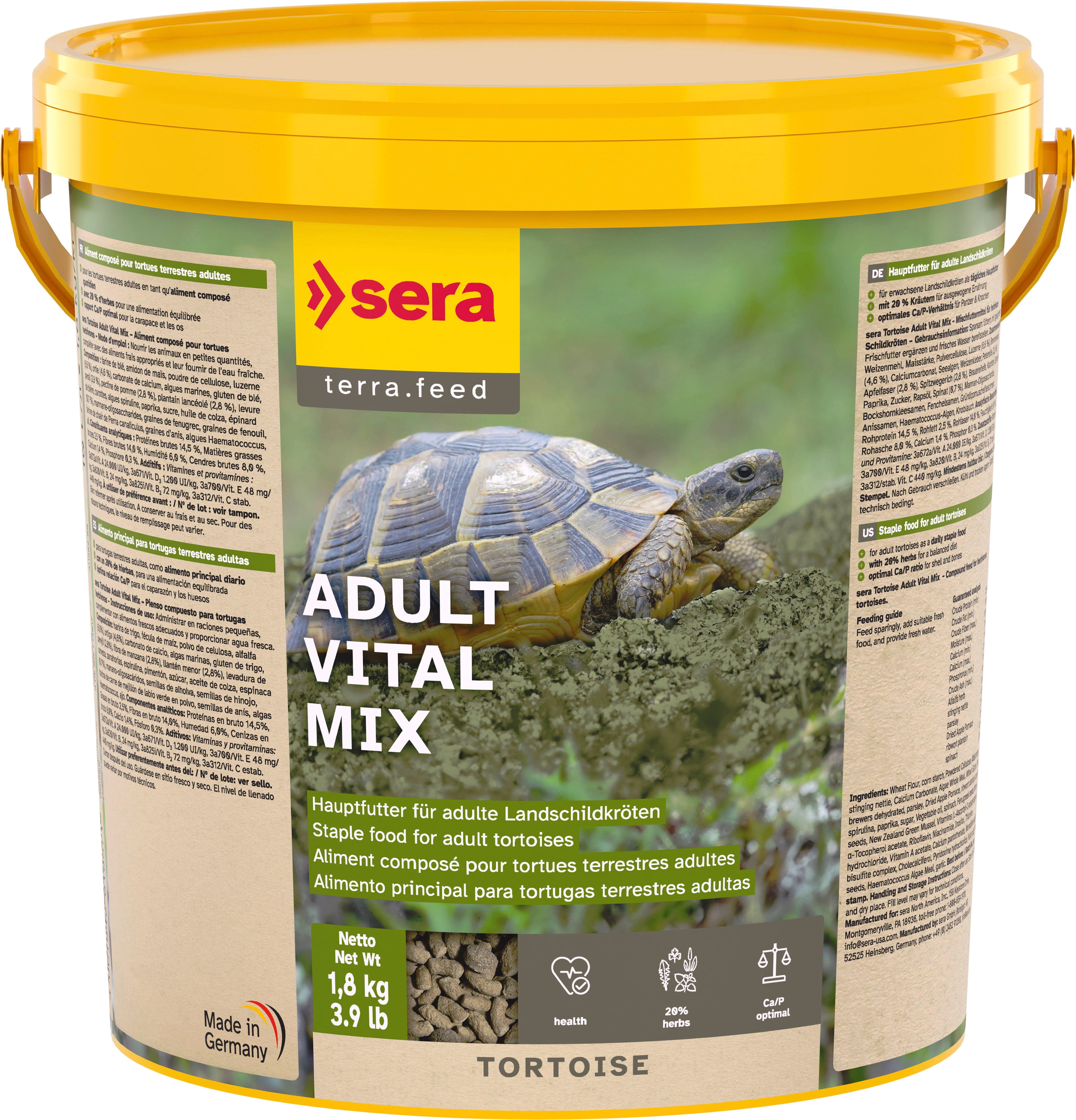 Sera Adult Vital Mix Schildkröte - 1,8 kg (10 l)
