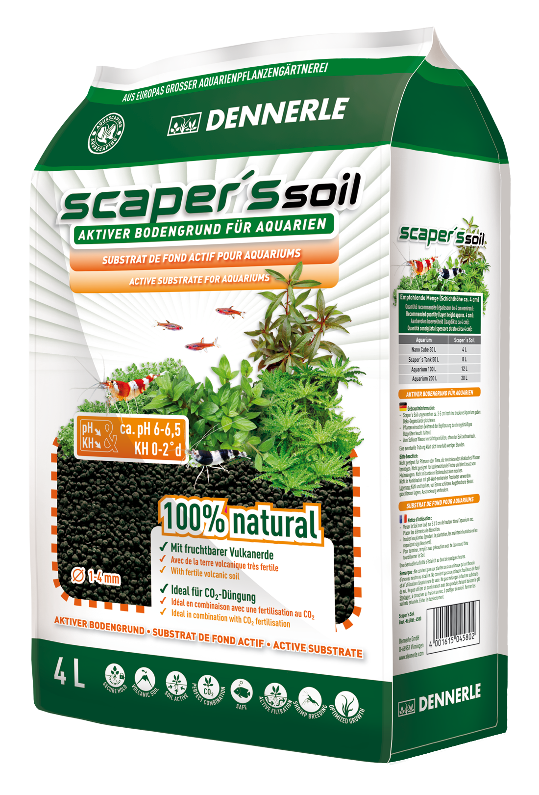 Dennerle Scaper's Soil 1-4mm - 4 l