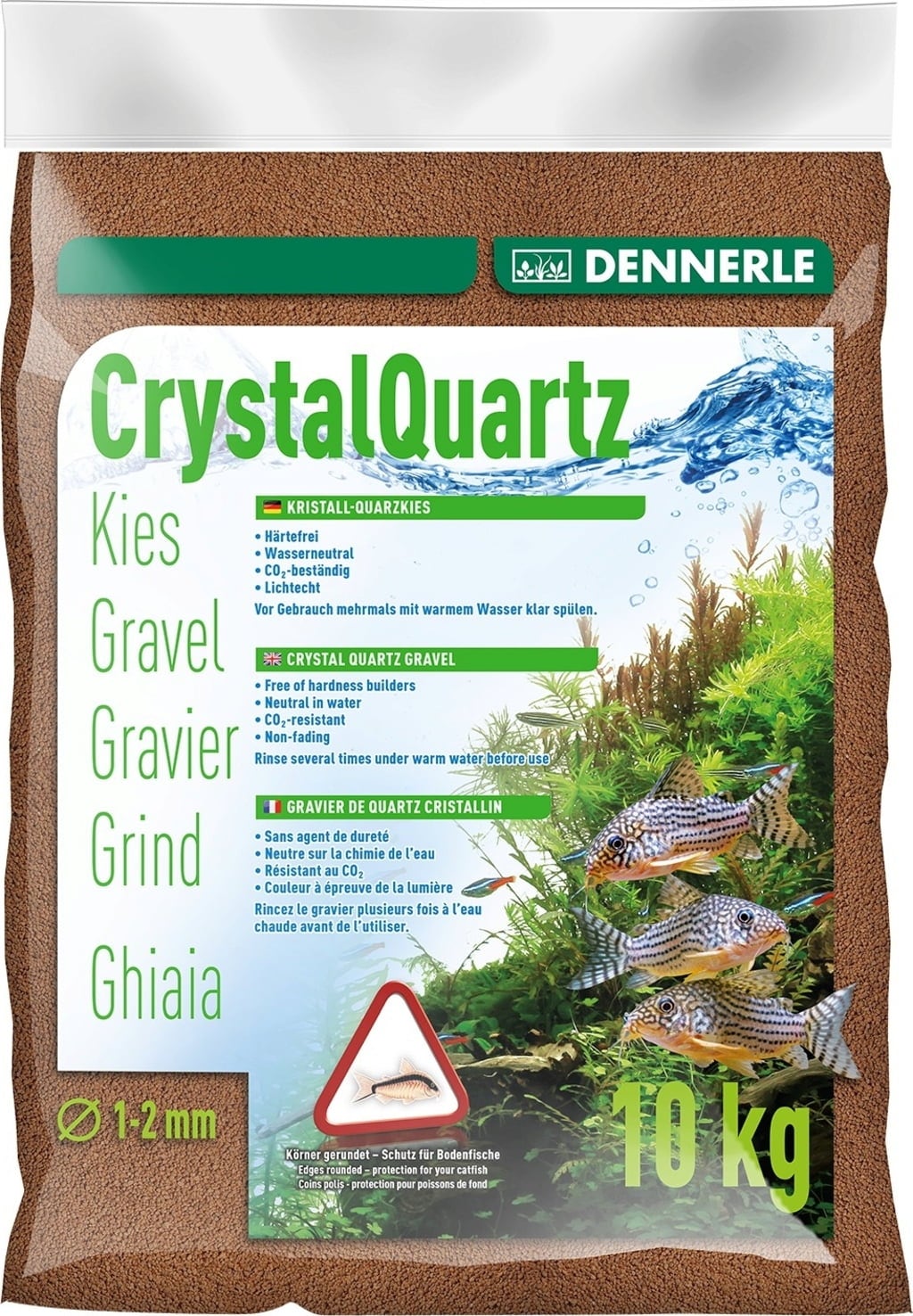 Dennerle Grava de Cuarzo Cristalino Marrón