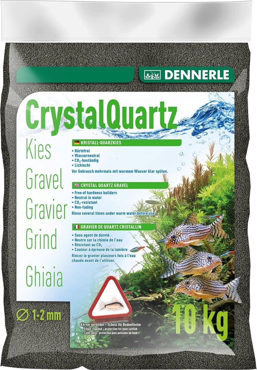 Grava de Cuarzo de Cristal Negro Diamante