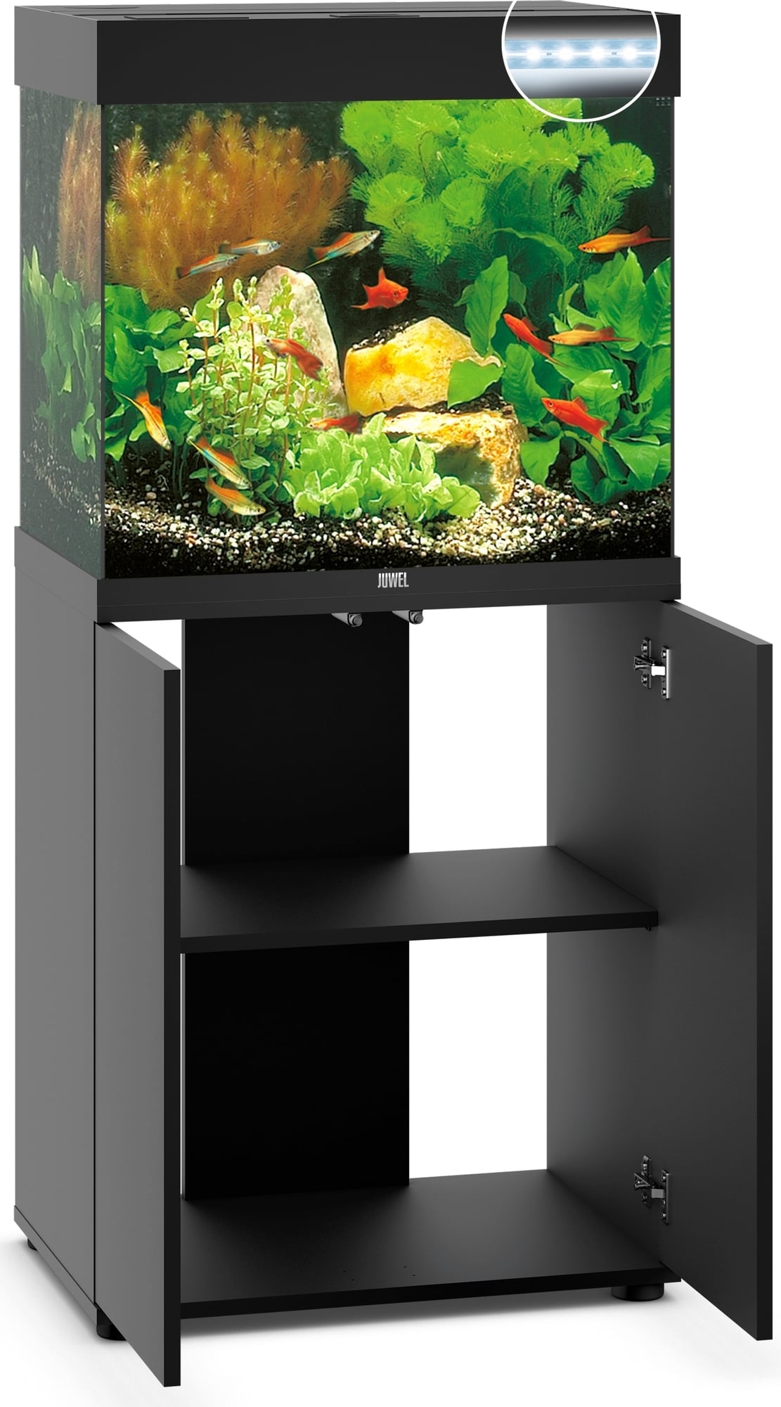 Juwel Aquarium avec Meuble LED Lido 120 - noir