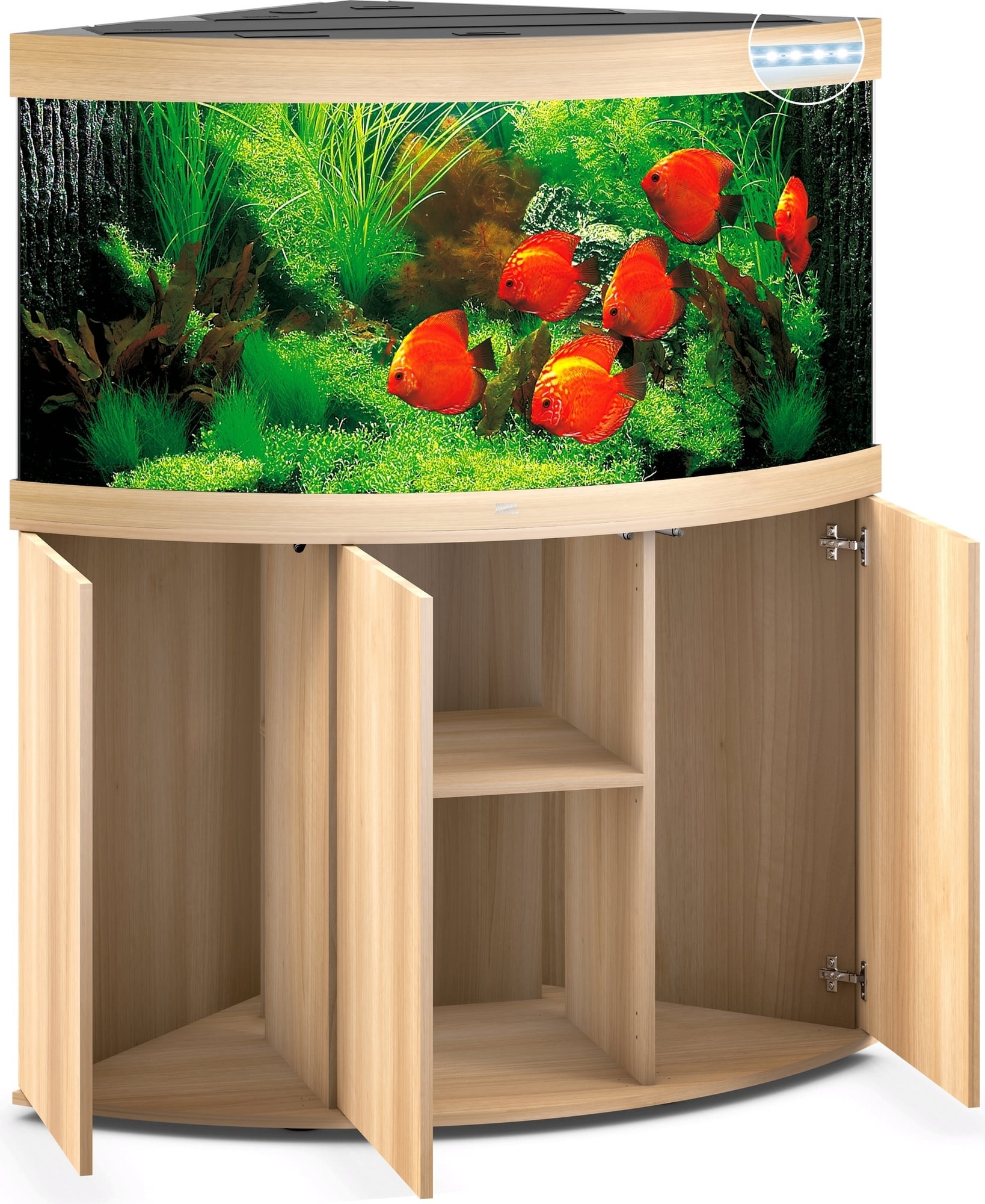 Juwel Combinazione Trigon 350 LED - legno chiaro