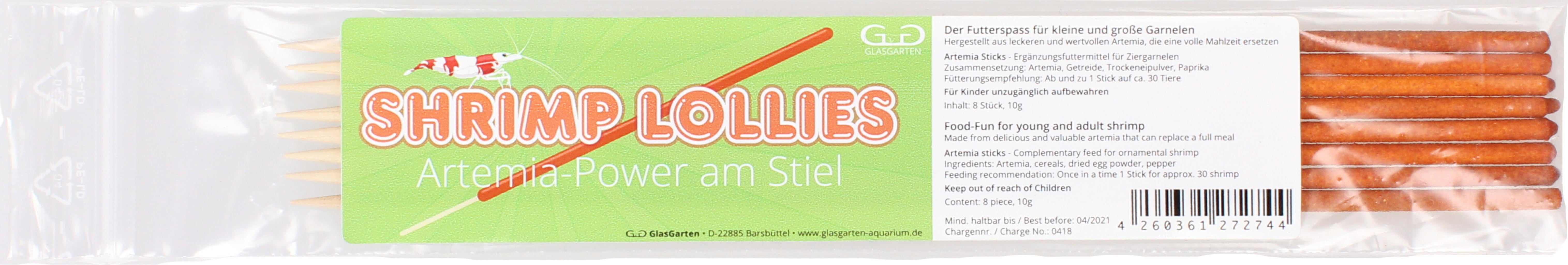 GlasGarten Shrimp Lollies, Artemia (8 Stk)