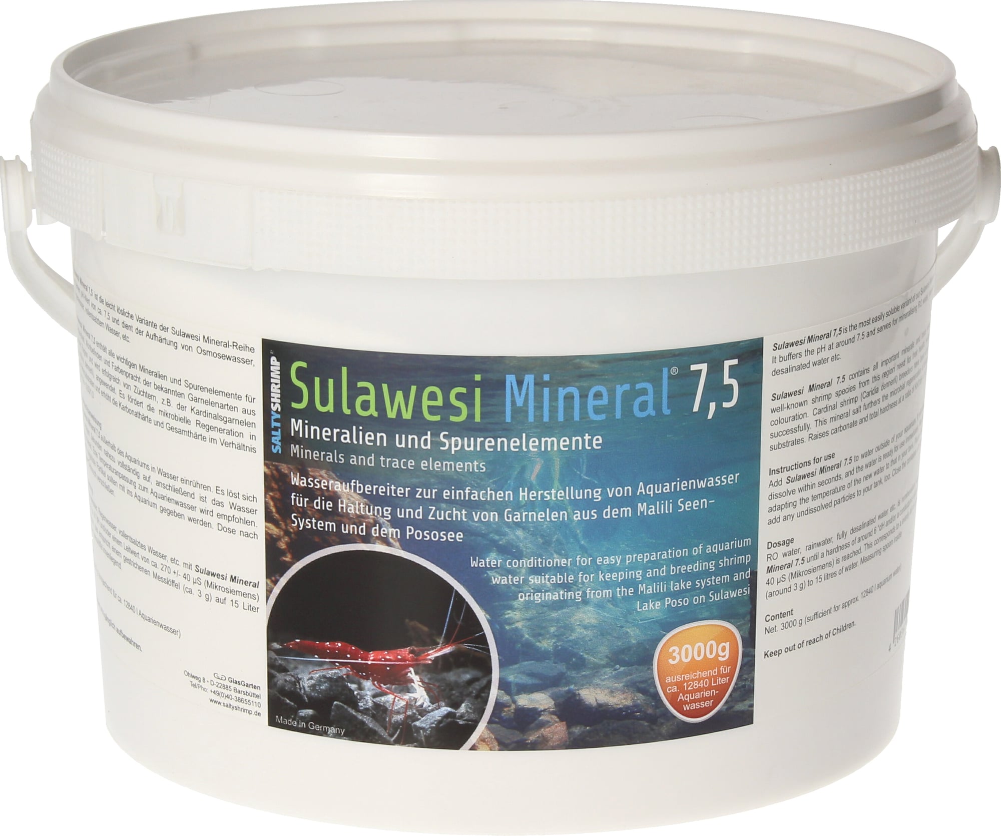 Garnelenhaus Salty Shrimp Sulawesi Mineral 7,5 - 3000g