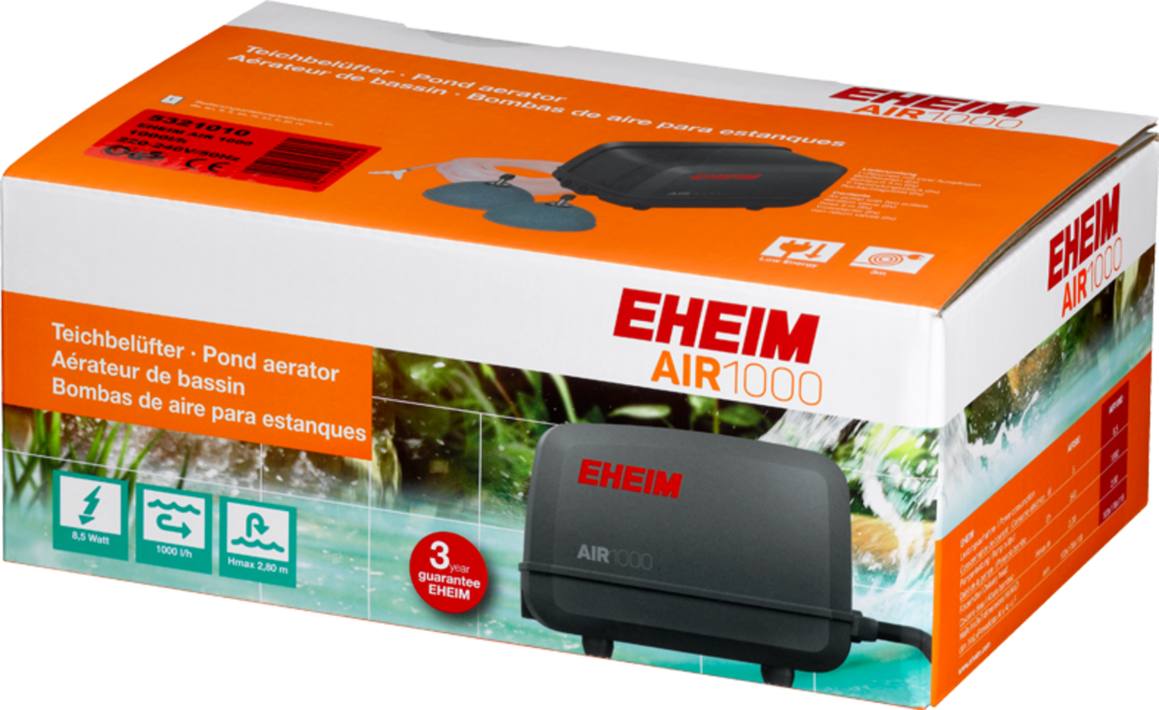 Raccordo A T Eheim 4005990 Per Aspiratore Di Superficie, Da 16/22 Mm A 12/16 Mm, Per Filtri 2217/2317, 2026/2128, 2226/2328