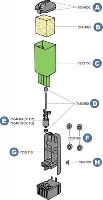 Rezervni dijelovi za Eheim interni filter pickup 45