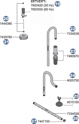 Spare parts for external filter professionel 4+ 250