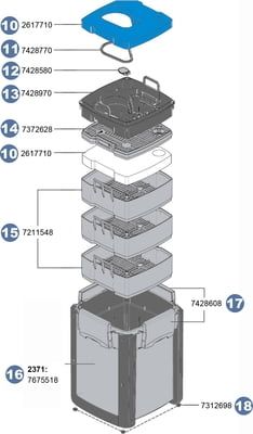 Części zamienne do filtra zewnętrznego professionel 4+ 250T